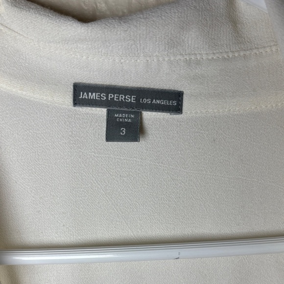 James Perse Cream Button-Down Shirt - Picture 2 of 16